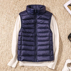 Gilet Doudoune Femme Ultra Léger Coupe-Vent Col Montant Hiver - Hiverline