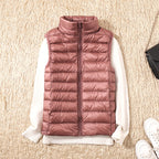 Gilet Doudoune Femme Ultra Léger Coupe-Vent Col Montant Hiver - Hiverline