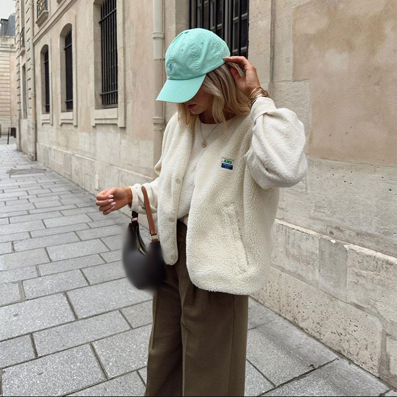 Gilet Sans Manche Femme en Sherpa Bouclé Col Rond - Hiverline