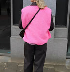 Gilet Sans Manche Femme en Sherpa Bouclé Col Rond - Hiverline