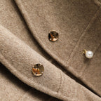 Gilet sans Manches Femme à Col en V Croisé et Bouton Perle - Hiverline