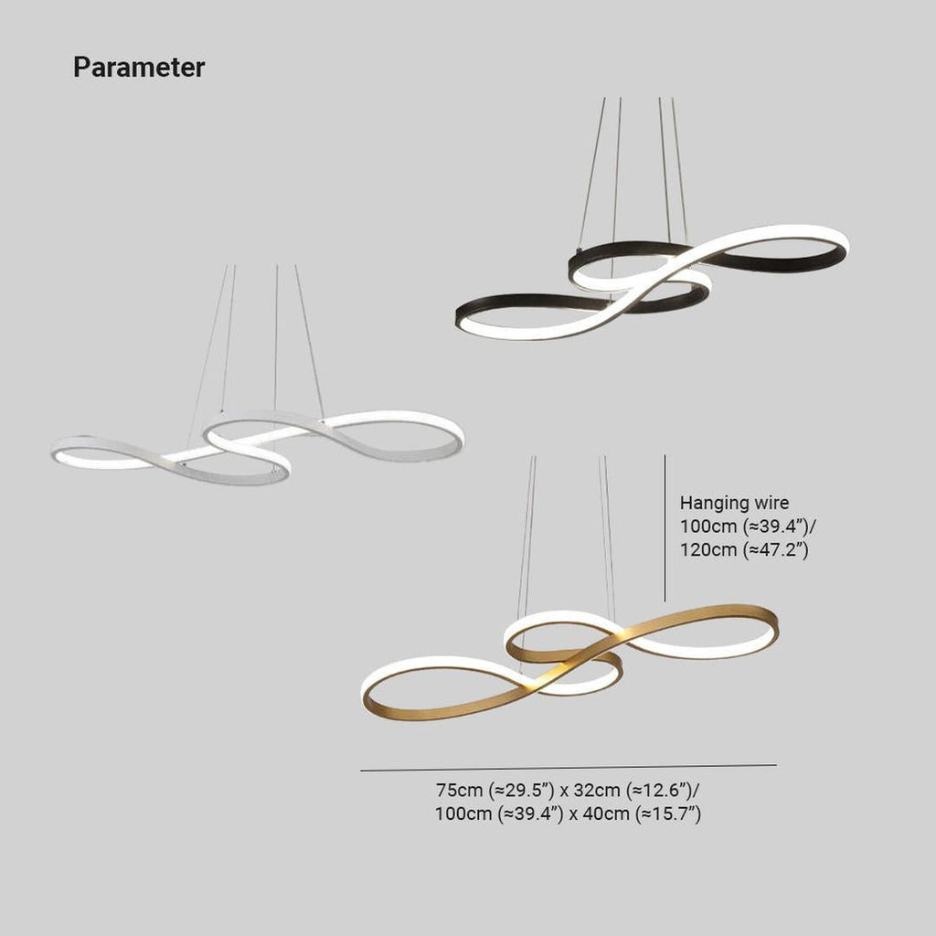 Suspended LED Lamp with Musical Notes | Contemporary Design