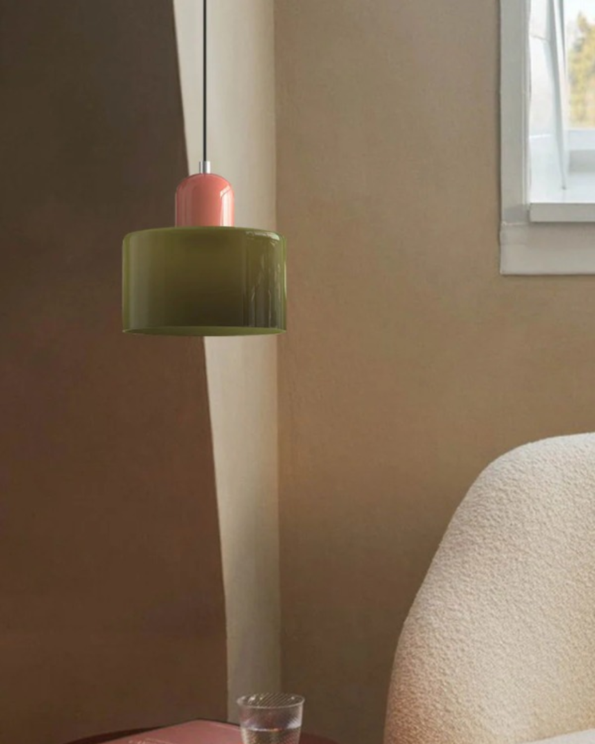 Applique Murale en Verre avec Écran | Design Japandi