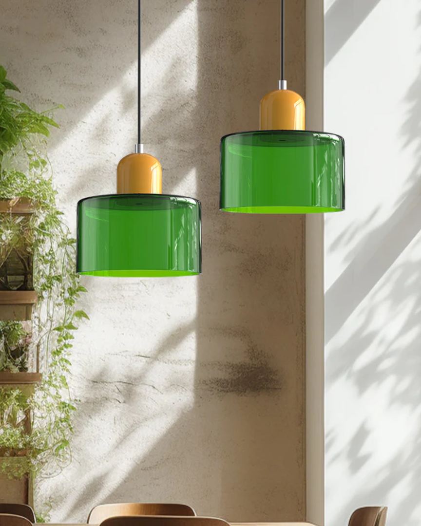 Applique Murale en Verre avec Écran | Design Japandi