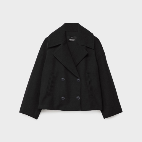 Manteau Court Femme Double Boutonnage Oversize Hiver Casual - Hiverline