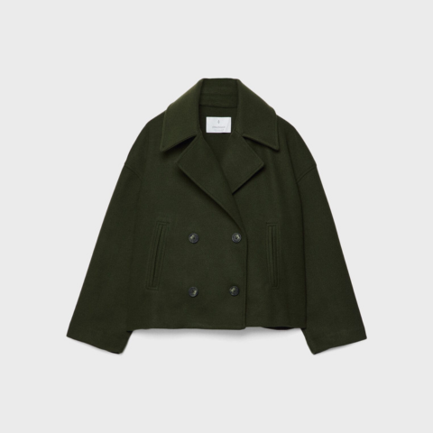 Manteau Court Femme Double Boutonnage Oversize Hiver Casual - Hiverline