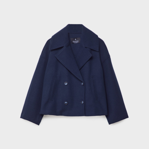 Manteau Court Femme Double Boutonnage Oversize Hiver Casual - Hiverline