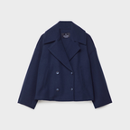 Manteau Court Femme Double Boutonnage Oversize Hiver Casual - Hiverline