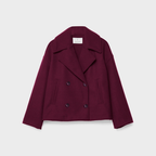Manteau Court Femme Double Boutonnage Oversize Hiver Casual - Hiverline