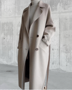 Manteau Femme Oversize à Revers Double Boutonnage - Hiverline