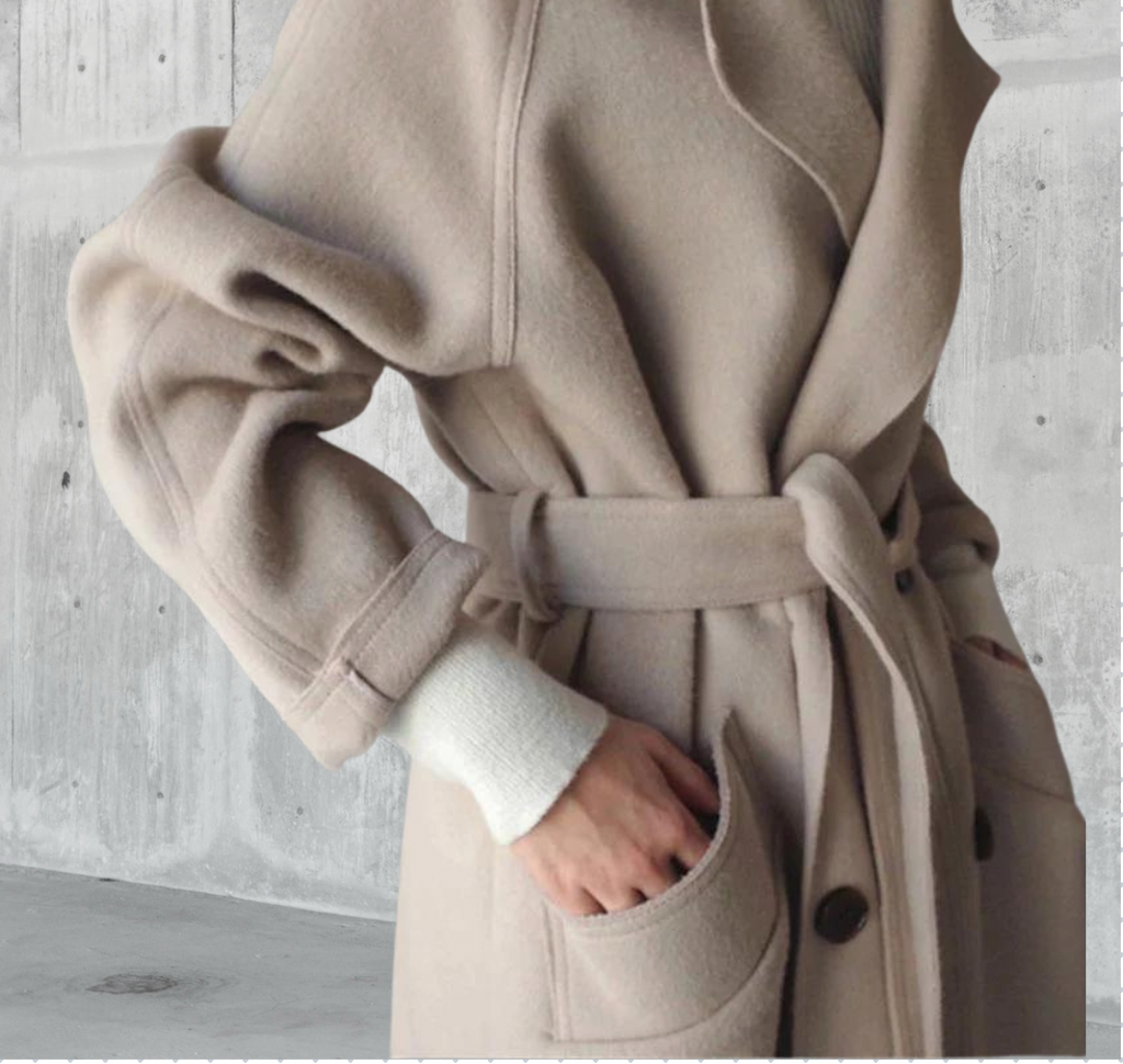 Manteau Femme Oversize à Revers Double Boutonnage - Hiverline