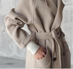 Manteau Femme Oversize à Revers Double Boutonnage - Hiverline