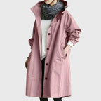 Manteau Long Imperméable à Capuche Femme Coupe Oversize Automne Hiver - Hiverline