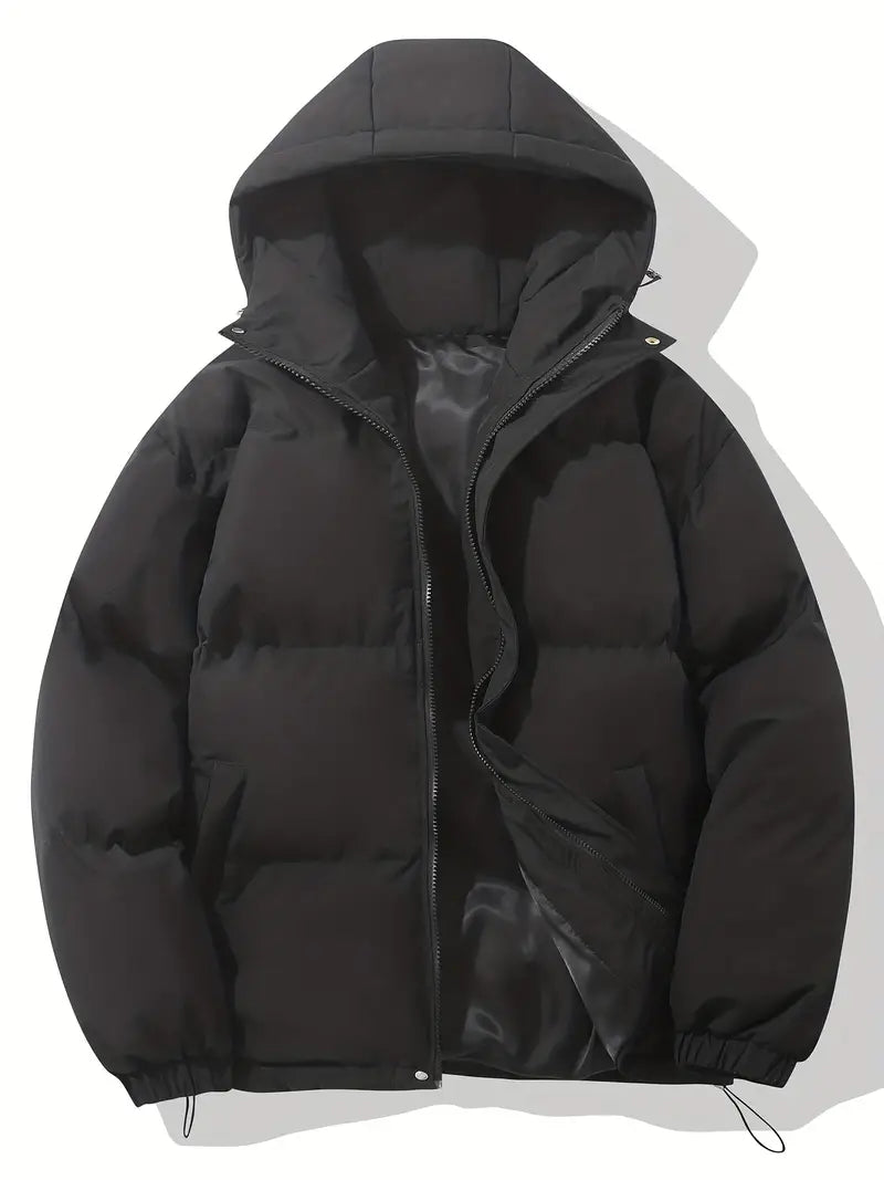 Manteau Matelassé à Capuche Femme Veste d'Hiver Chaude Oversize Zippée - Hiverline