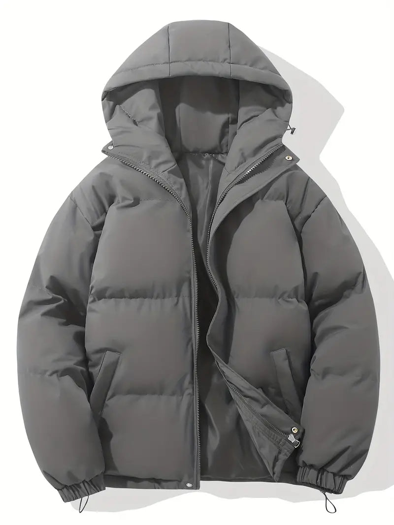 Manteau Matelassé à Capuche Femme Veste d'Hiver Chaude Oversize Zippée - Hiverline