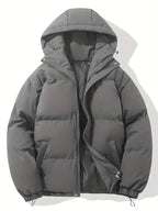Manteau Matelassé à Capuche Femme Veste d'Hiver Chaude Oversize Zippée - Hiverline