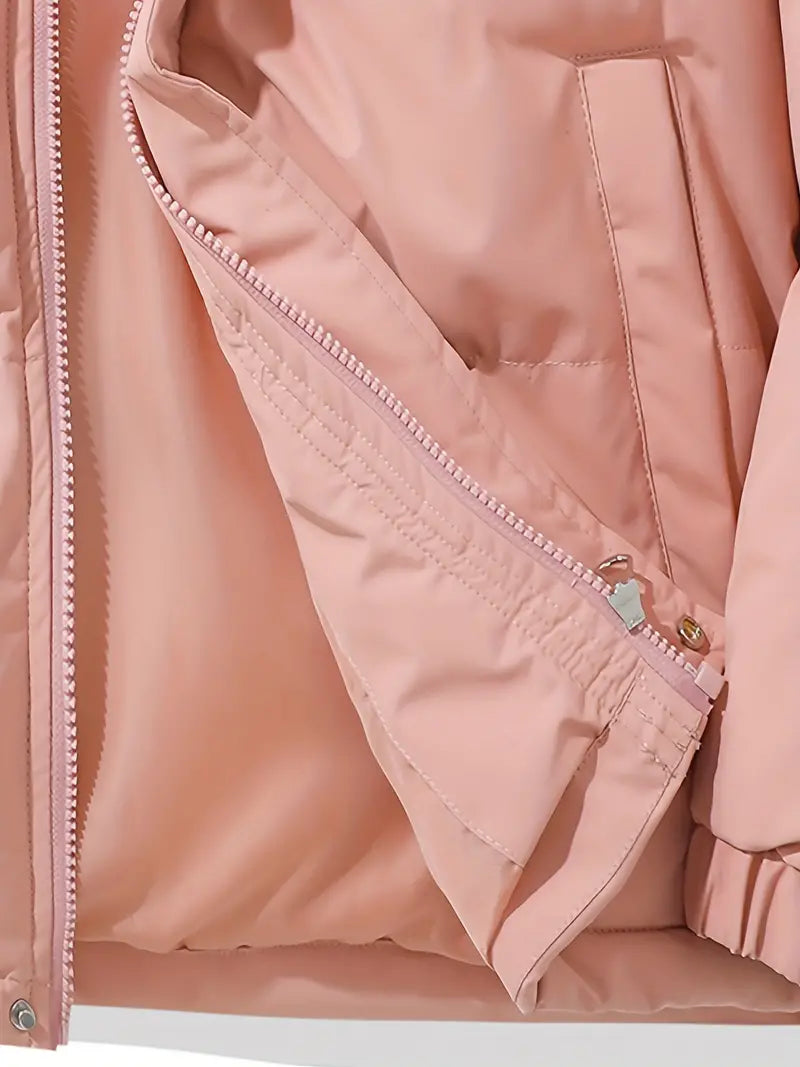Manteau Matelassé à Capuche Femme Veste d'Hiver Chaude Oversize Zippée - Hiverline