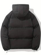 Manteau Matelassé à Capuche Femme Veste d'Hiver Chaude Oversize Zippée - Hiverline