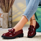 Mocassins Femme à Plateforme Slip-On Nœud Papillon Travail Casual Confort - Hiverline