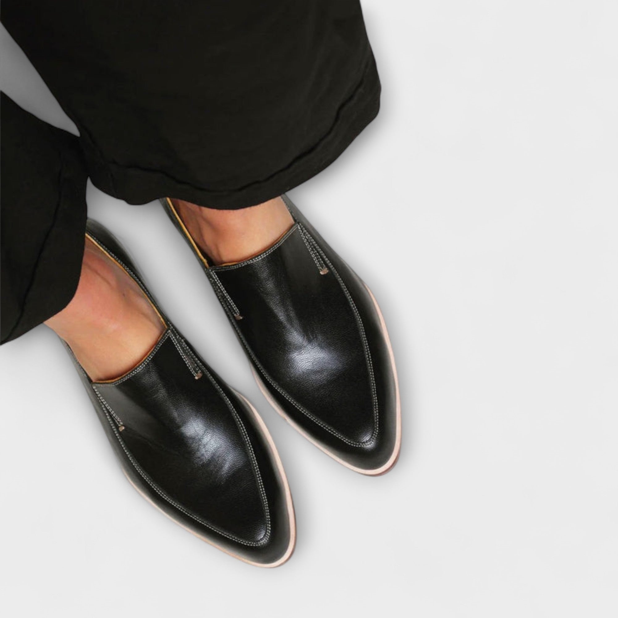 Mocassins Femme Bout Pointu Slip-On Travail Bureau Casual Confort - Hiverline