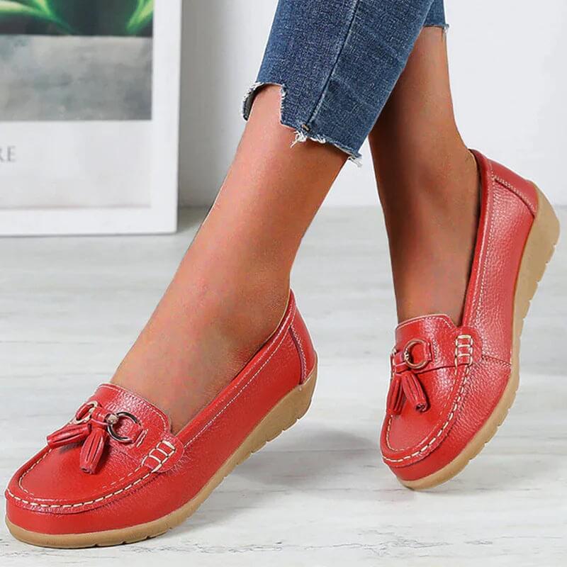 Mocassins Femme Slip-On Confort Semelle Souple Casual Bureau Quotidien - Hiverline