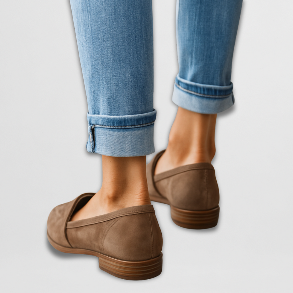 Mocassins Femme Slip-On Pointus Imprimé Léopard Casual Quotidien - Hiverline