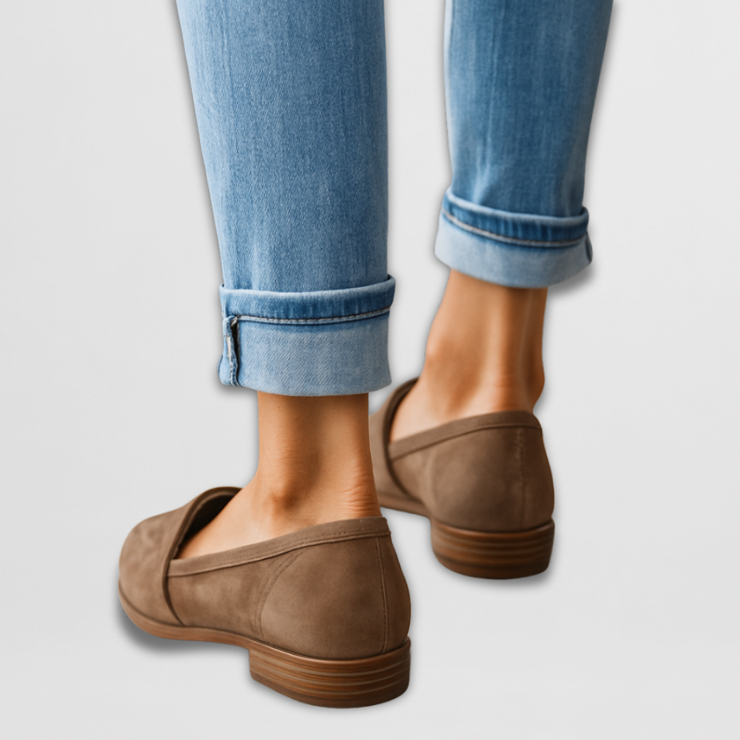 Mocassins Femme Slip-On Pointus Imprimé Léopard Casual Quotidien - Hiverline