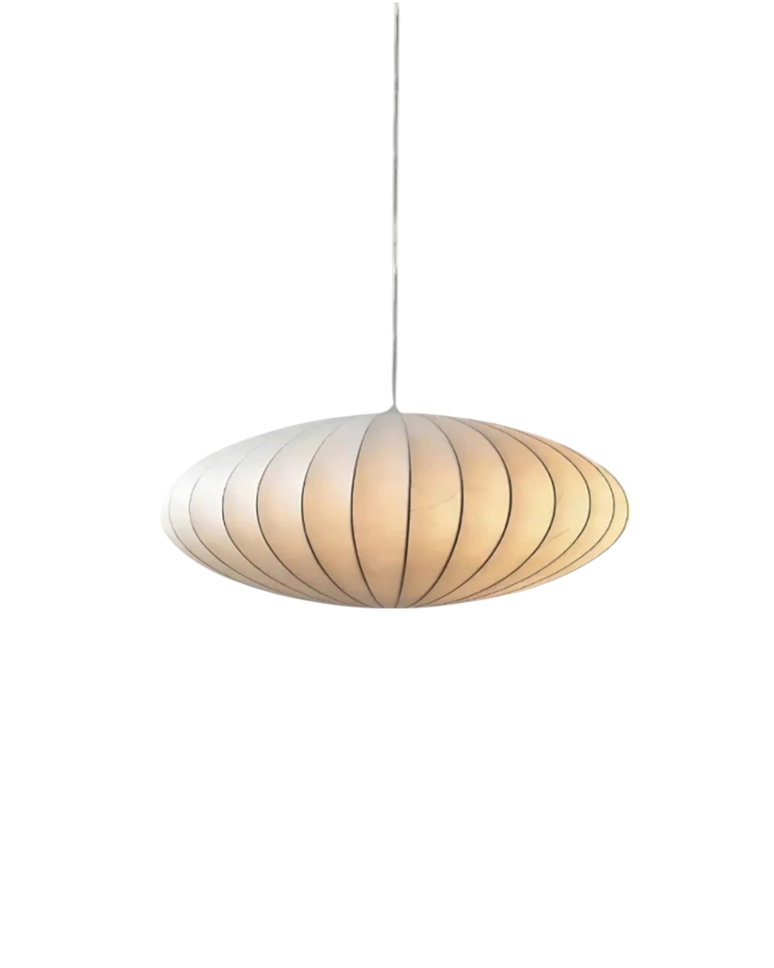 Lampe Suspendue de Luxe en Soie | Style Japandi