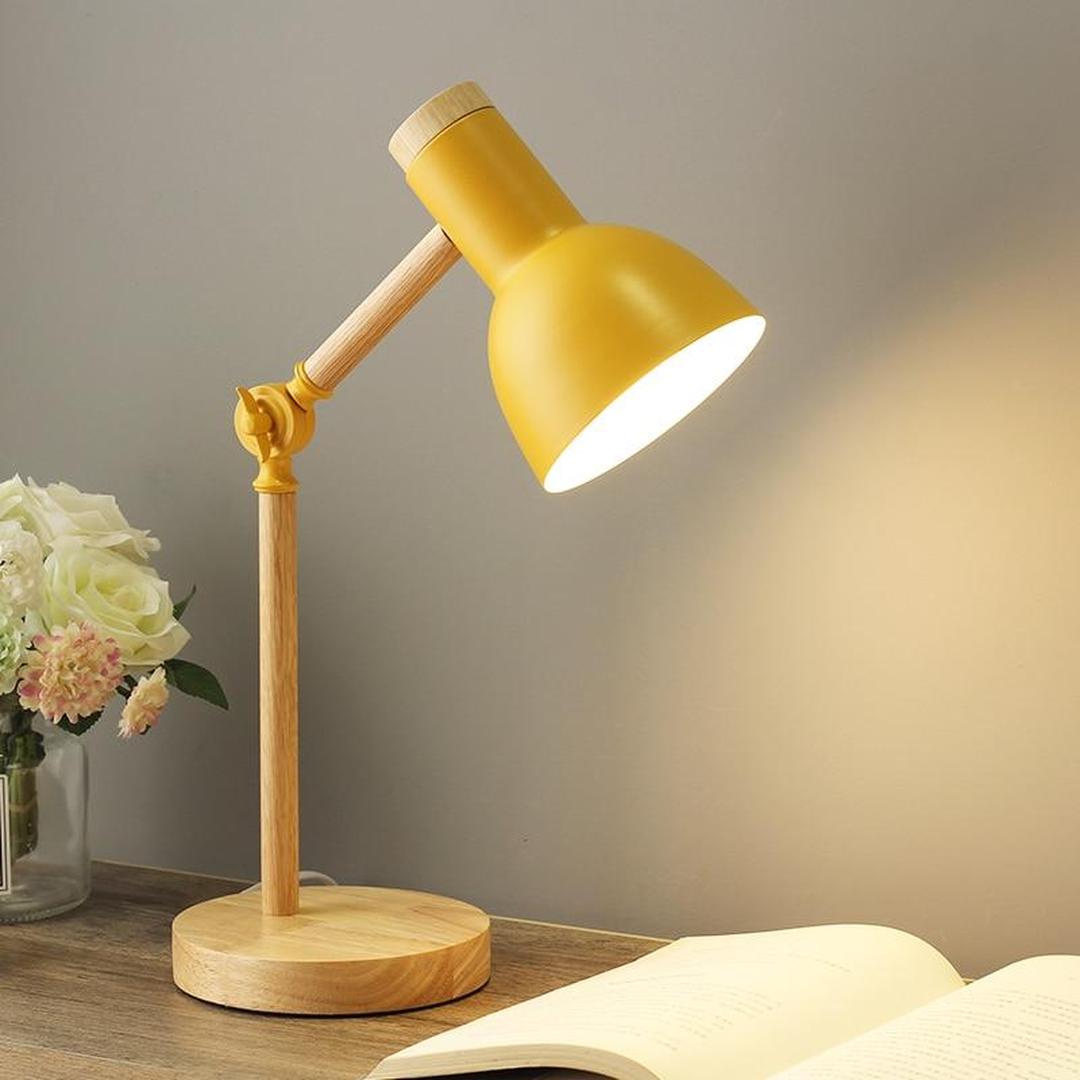 Lampe de Bureau en Bois Réglable | Design Scandinave