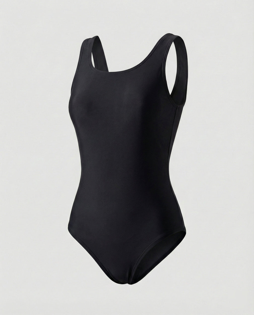 Maillot de Bain Sportif Femme une Pièce à Séchage Rapide, Dos Ouvert, Bretelles Croisées, Col Rond, Plage Athlétique