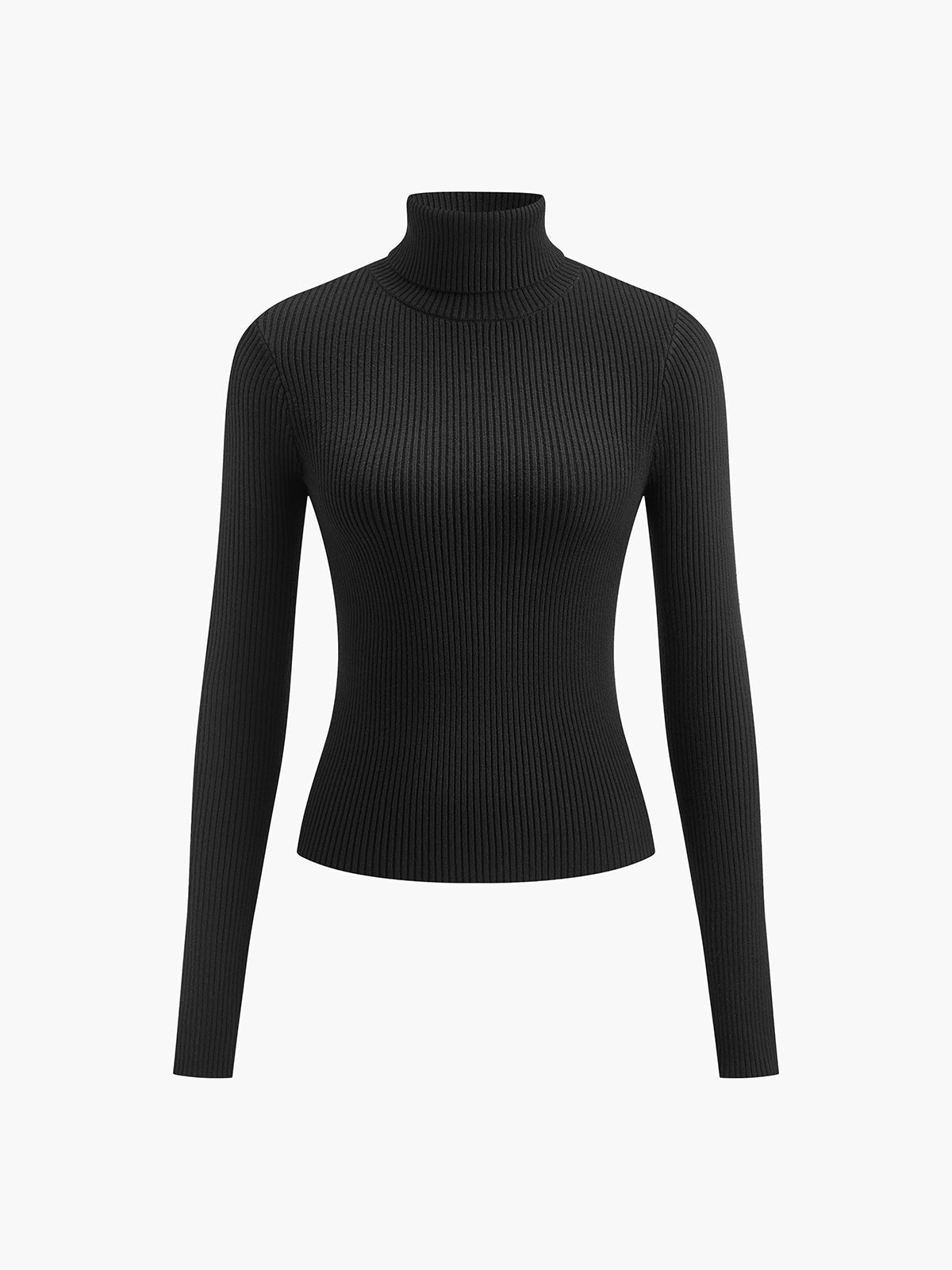 Pull Col Roulé Femme Côtelé Léger Casual Printemps Randonnée Outdoor - Hiverline