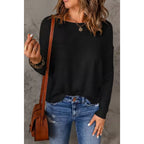 Pull Femme Col Rond Tricot Oversize Casual Hiver Automne - Hiverline