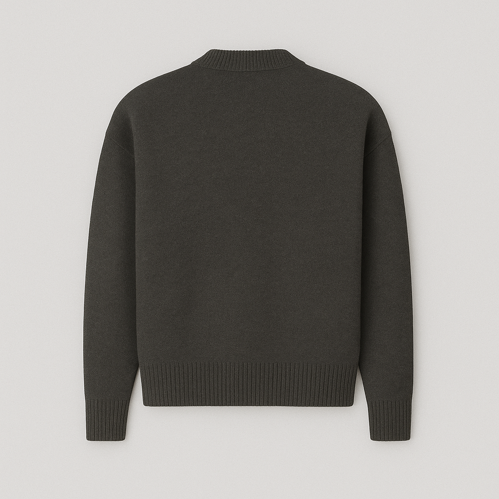 Pull Femme Oversized Logo Cœur Tricot Encolure Ronde Streetwear Casual - Hiverline
