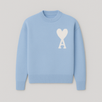 Pull Femme Oversized Logo Cœur Tricot Encolure Ronde Streetwear Casual - Hiverline