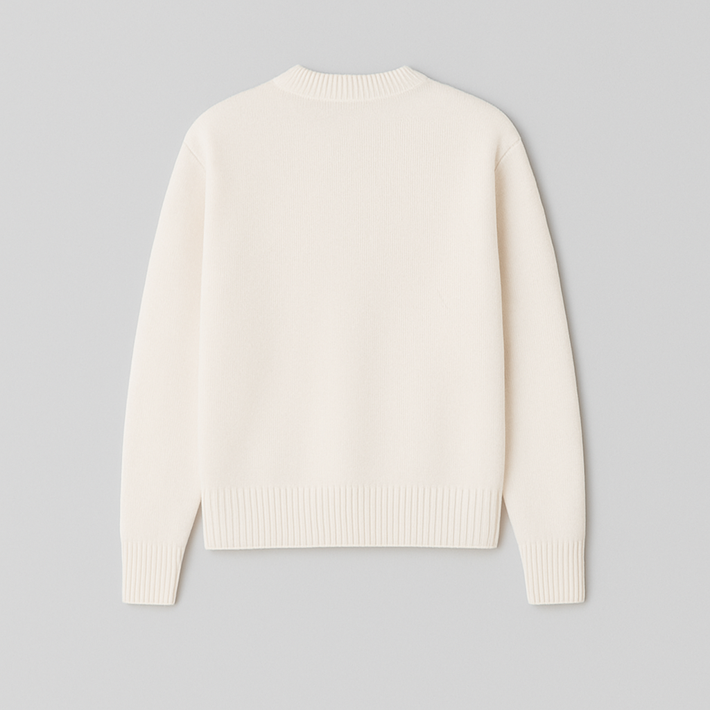 Pull Femme Oversized Logo Cœur Tricot Encolure Ronde Streetwear Casual - Hiverline