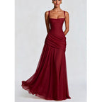Robe Longue Femme Bustier Sans Bretelles Fente Latérale Soirée Mariage Gala Cocktail Bal de Promo - Hiverline