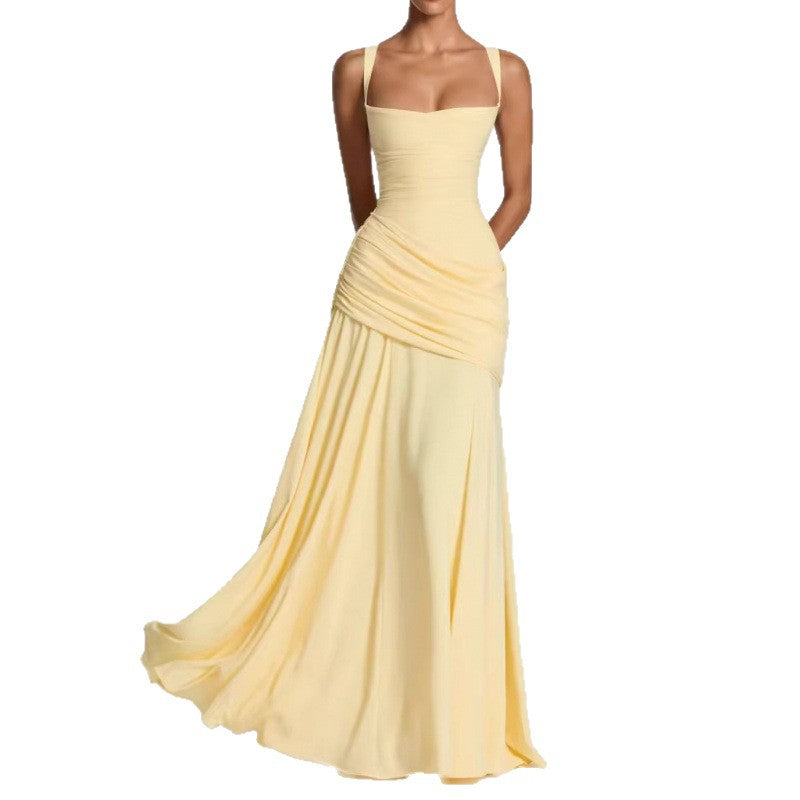 Robe Longue Femme Bustier Sans Bretelles Fente Latérale Soirée Mariage Gala Cocktail Bal de Promo - Hiverline