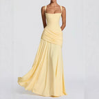Robe Longue Femme Bustier Sans Bretelles Fente Latérale Soirée Mariage Gala Cocktail Bal de Promo - Hiverline