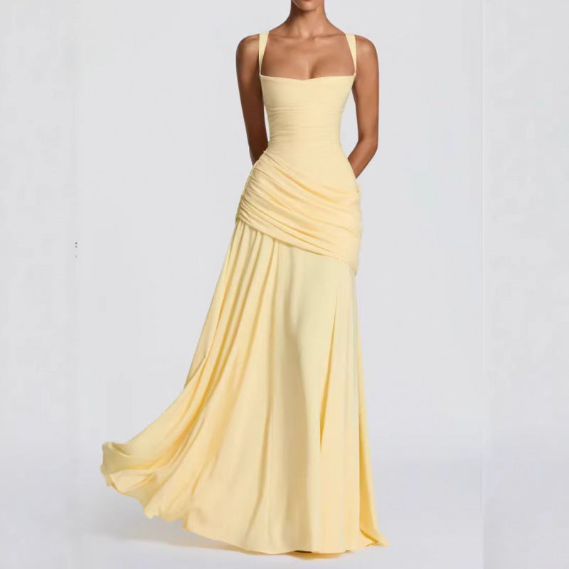 Robe Longue Femme Bustier Sans Bretelles Fente Latérale Soirée Mariage Gala Cocktail Bal de Promo - Hiverline