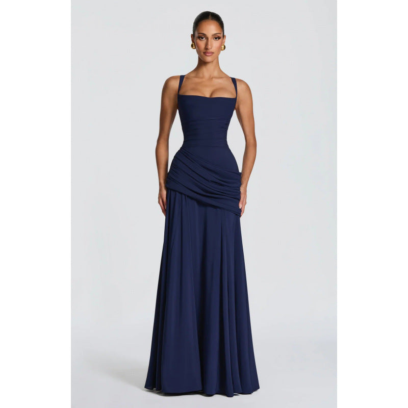 Robe Longue Femme Bustier Sans Bretelles Fente Latérale Soirée Mariage Gala Cocktail Bal de Promo - Hiverline