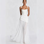 Robe Longue Femme Bustier Sans Bretelles Fente Latérale Soirée Mariage Gala Cocktail Bal de Promo - Hiverline