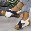 Sandales Compensées Femme Bout Ouvert Confort Casual Été Voyage - Hiverline