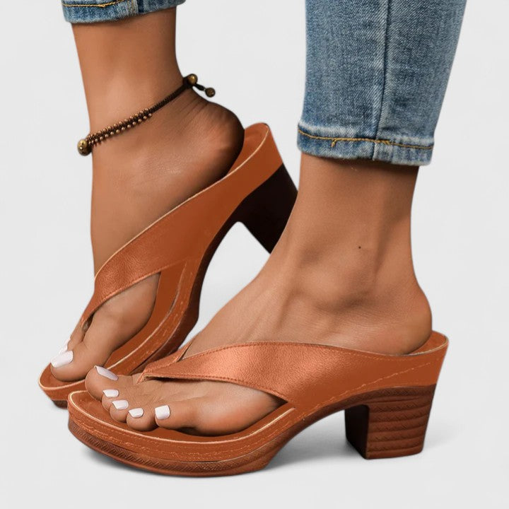 Sandales Compensées Femme Slip-On Lanière Croisée Bout Ouvert Casual Été - Hiverline