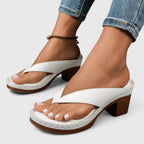 Sandales Compensées Femme Slip-On Lanière Croisée Bout Ouvert Casual Été - Hiverline