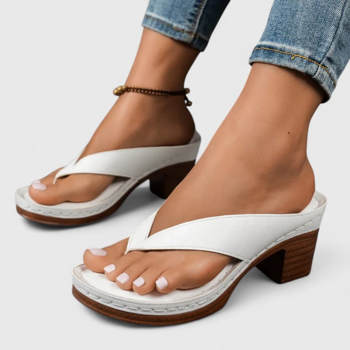 Sandales Compensées Femme Slip-On Lanière Croisée Bout Ouvert Casual Été - Hiverline