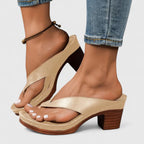 Sandales Compensées Femme Slip-On Lanière Croisée Bout Ouvert Casual Été - Hiverline