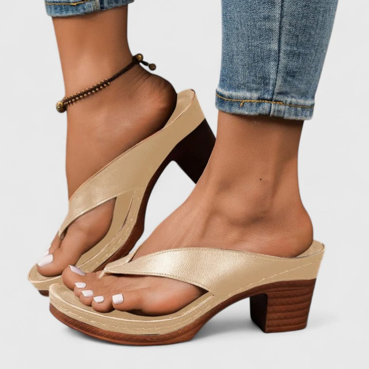Sandales Compensées Femme Slip-On Lanière Croisée Bout Ouvert Casual Été - Hiverline
