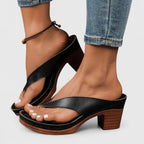 Sandales Compensées Femme Slip-On Lanière Croisée Bout Ouvert Casual Été - Hiverline