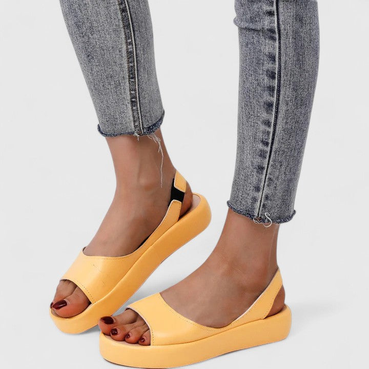 Sandales Femme à Enfiler Semelle Rembourrée Confort Casual Été - Hiverline