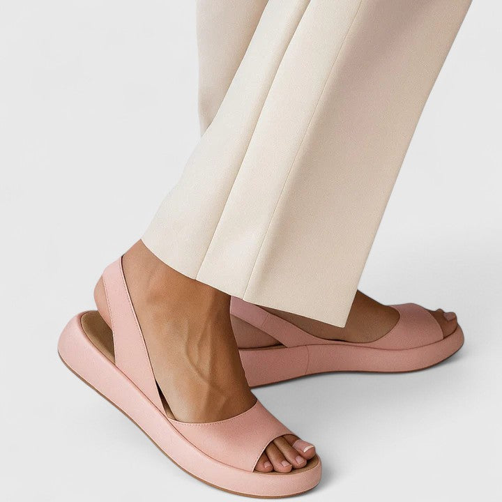 Sandales Femme à Enfiler Semelle Rembourrée Confort Casual Été - Hiverline